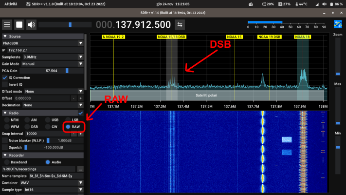 SDR++ dual VFO