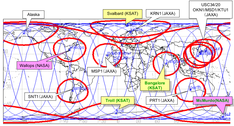 Hinode ground stations